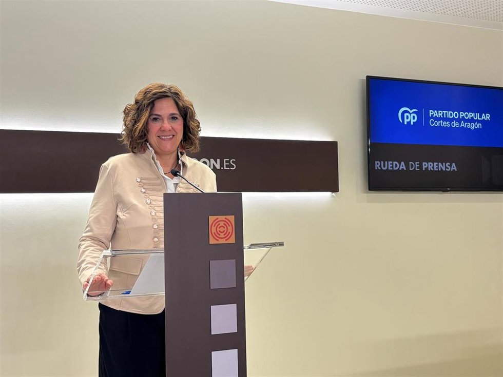 Susana Gaspar, portavoz de Sanidad del PP en las Cortes de Aragón.