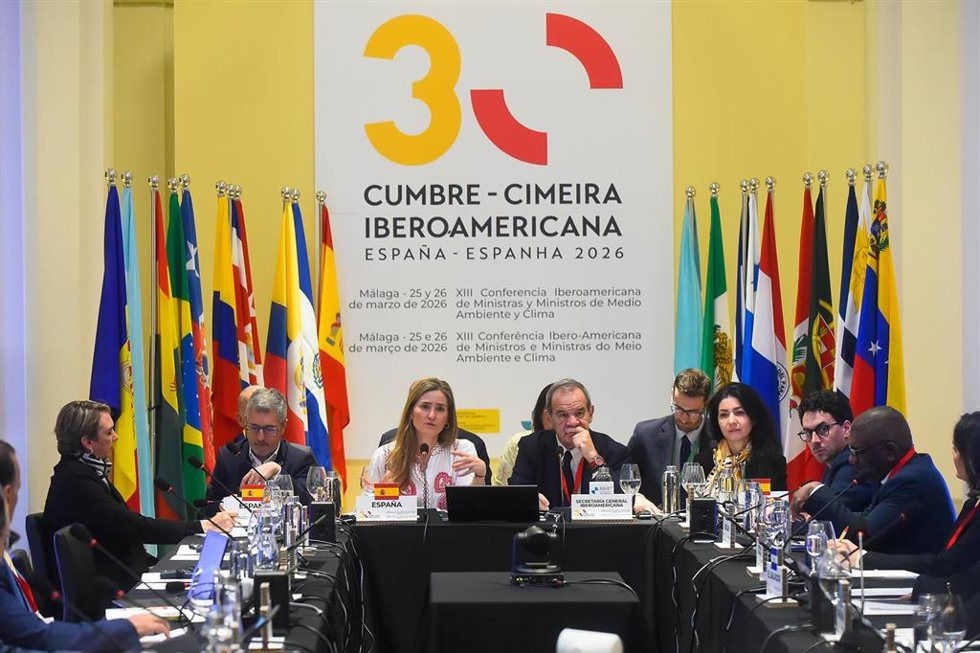 La Vicepresidenta Tercera del Gobierno y Ministra para la Transición Ecológica y el Reto Demográfico, Sara Aagesen, interviene en la XIII Conferencia Iberoamericana de ministras y ministros de Medio Ambiente y Clima que se celebra en Málaga.