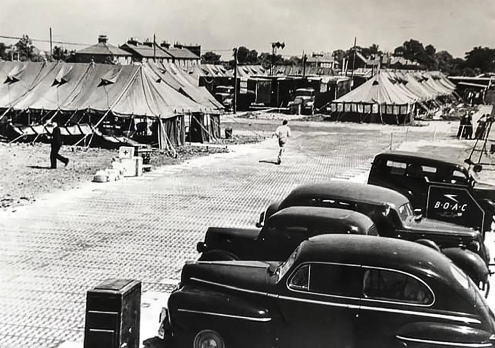 El aeropuerto londinense de Heathrow  en 1946.