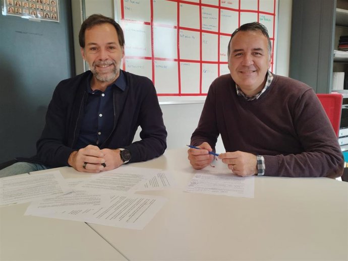 Los portavoces del PSOE de Palma, Xisco Ducrós y Francesc Dalmau.