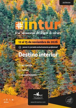 Cartel promocional de Intur en su XXIX edición que tendrá lugar del 12 al 15 de noviembre