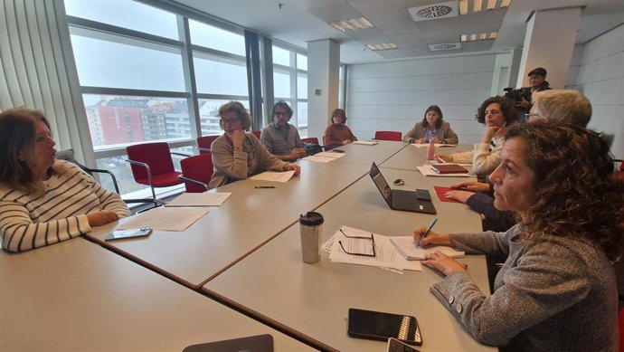 La directora general de Cuidados y Coordinación Sociosanitaria, Rocío Allande (en la cabecera de la mesa en la imagen) durante la reunión de la Comisión de Garantía y Evaluación sobre la Ley Orgánica de Regulación la Eutanasia (LORE).