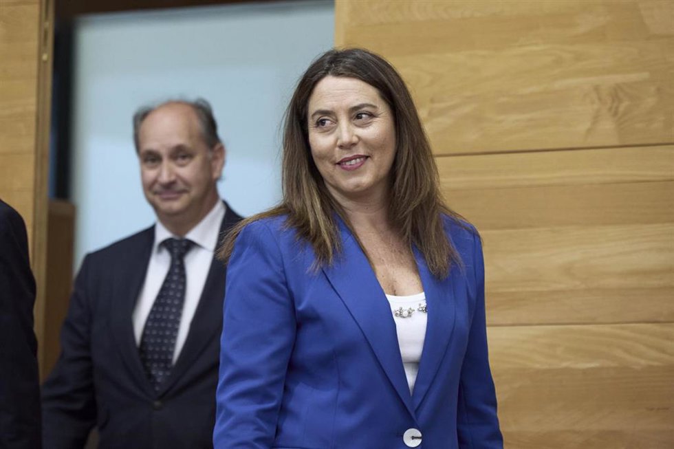 La vicepresidenta de la Mesa de la Asamblea, Ana Millán, durante una Pleno de la Asamblea de Madrid, a 19 de marzo de 2026, en Madrid (España). 