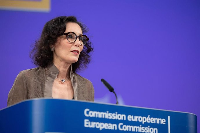 Archivo - La comisaria europea de Igualdad, Preparación y Gestión de Crisis, Hadja Lahbib.