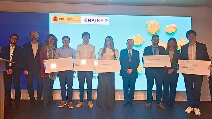 Enaire premia cinco proyectos innovadores en la gestión del espacio aéreo en su Concurso de Ideas de Negocio.