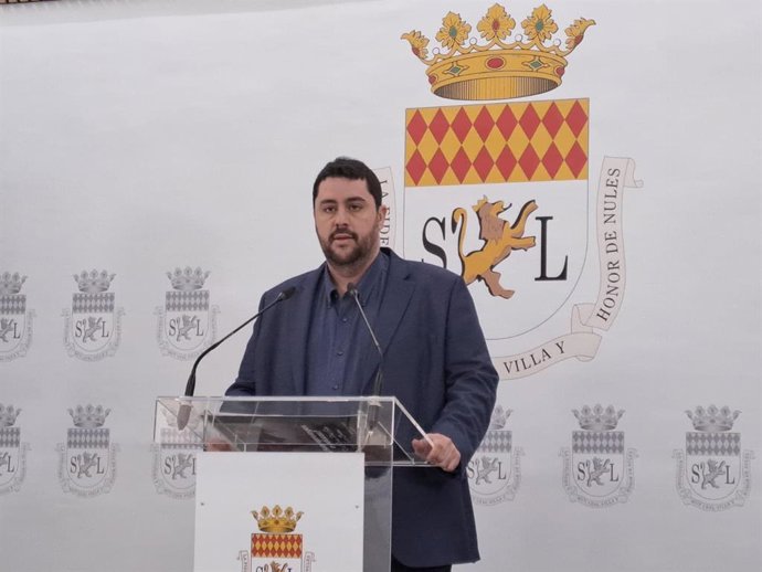 David García, alcalde de Nules, durante su comparecencia