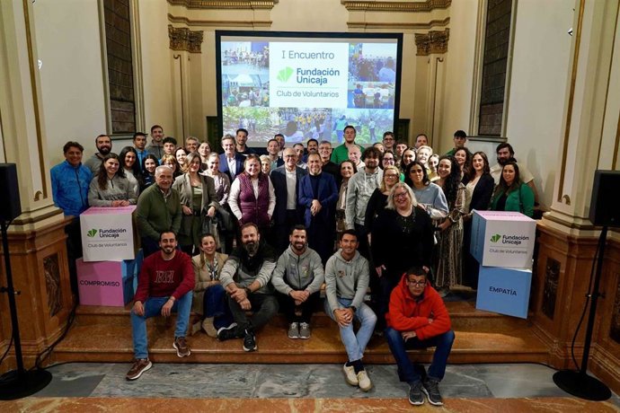 Instantánea del encuentro celebrado en el Centro Cultural Fundación Unicaja de Málaga .