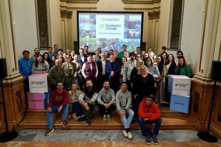 Instantánea del encuentro celebrado en el Centro Cultural Fundación Unicaja de Málaga .