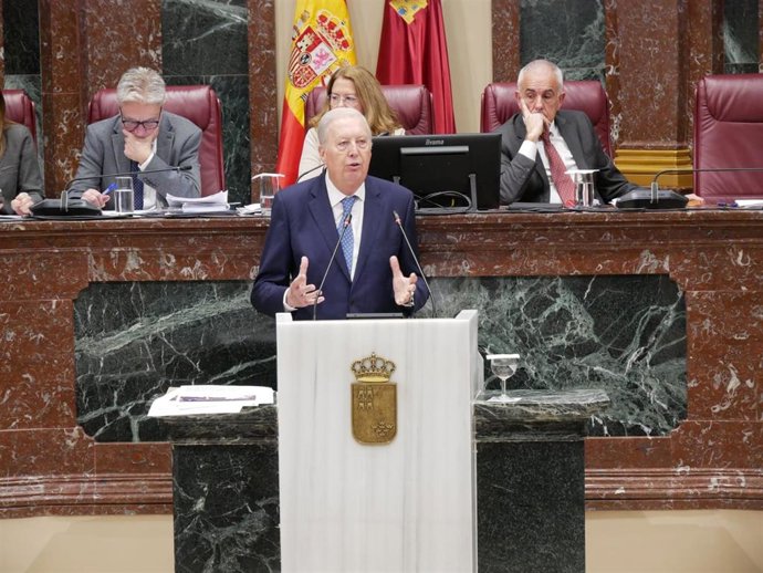 El diputado regional del Partido Popular Antonio Martínez Pastor, defensor de la moción