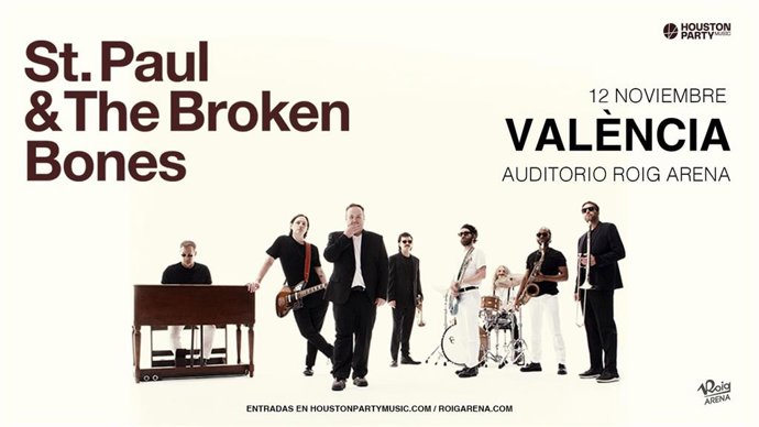 Cartel del concierto de St. Paul & The Broken Bones