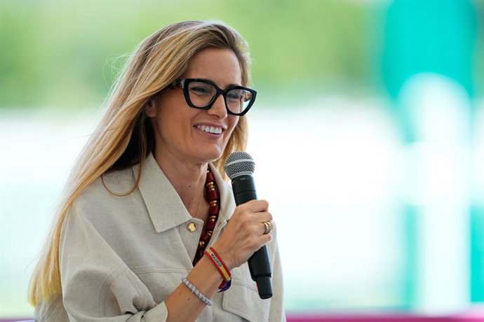 Archivo - Sonia Cea, Sports Councilor of Madrid, attends during the presentation of the Athletics Meeting of Madrid 2025 at the Vallehermoso stadium on July 17, 2025, in Madrid, Spain.