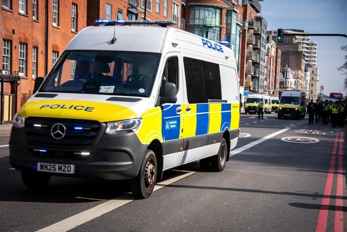 Imagen de archivo de una furgoneta de la Policía de Londres.