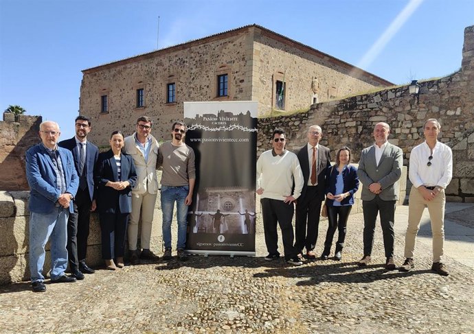 Organizadores de la Pasión Viviente de Cáceres, que llega a su séptima edición