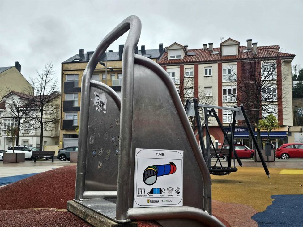 Pictograma en el parque de La Llama