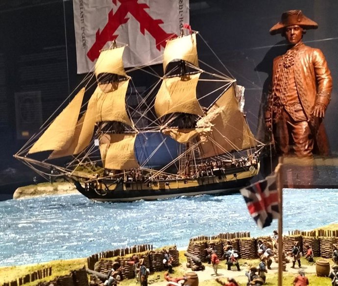 Exposición temporal 'España en los Estados Unidos. La contribución de los españoles y su Ejército al surgimiento de una nación'.