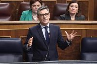 Bolaños tacha de "reaccionario" y probélico a un gobierno de PP y Vox en Extremadura: "Con su pan se lo coman"