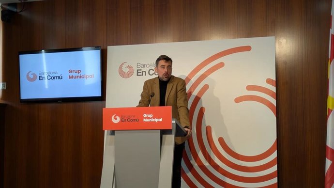 El portaveu de Bcomú a l'Ajuntament de Barcelona, Marc Serra