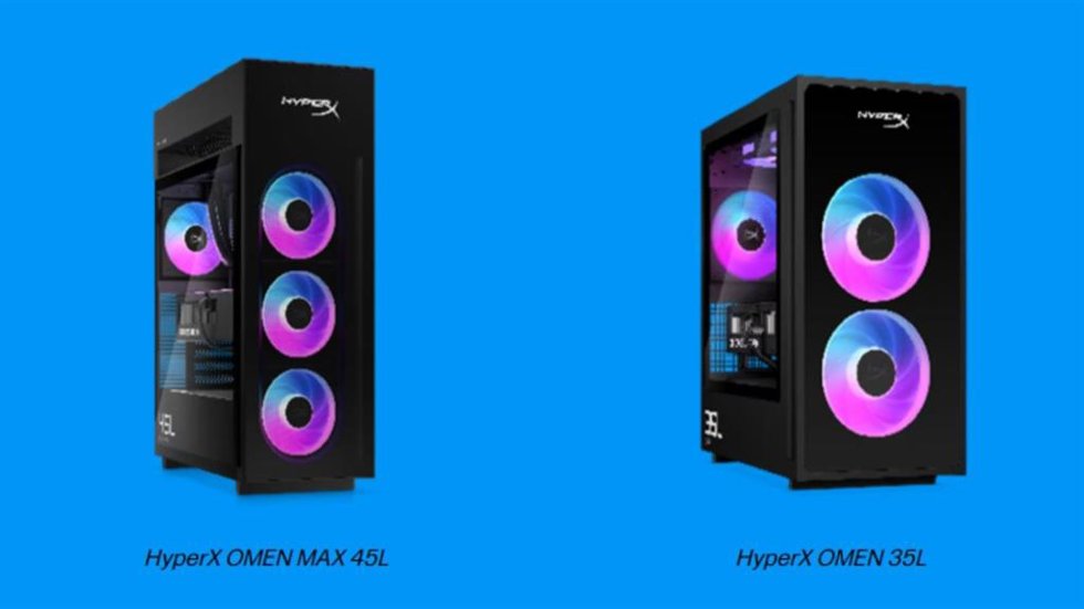 Ordenadores HyperX OMEN MAX 45L y HyperX OMEN 35L de HP.