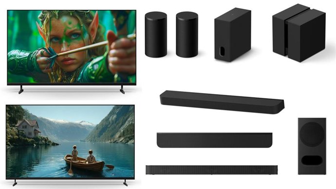 Nova linha de sistemas de áudio BRAVIA Theatre e as TVs BRAVIA 2 II e BRAVIA 3 II da Sony.