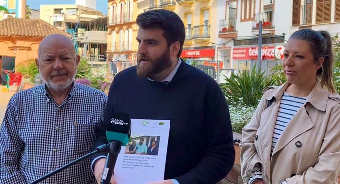 El portavoz de Vox en el Ayuntamiento de Coín (Málaga), Luis Miguel Rivas.