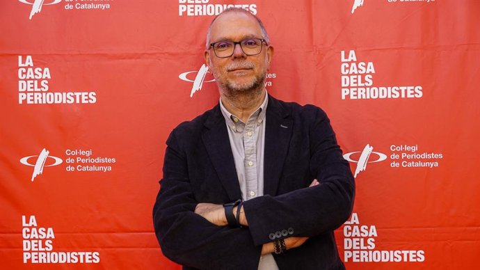 El decano del Col·legi de Periodistes, Joan Maria Morros
