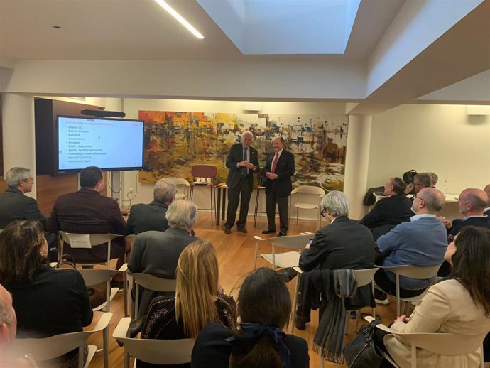 Momento del Pleno de la Cámara de Terrassa (Barcelona)