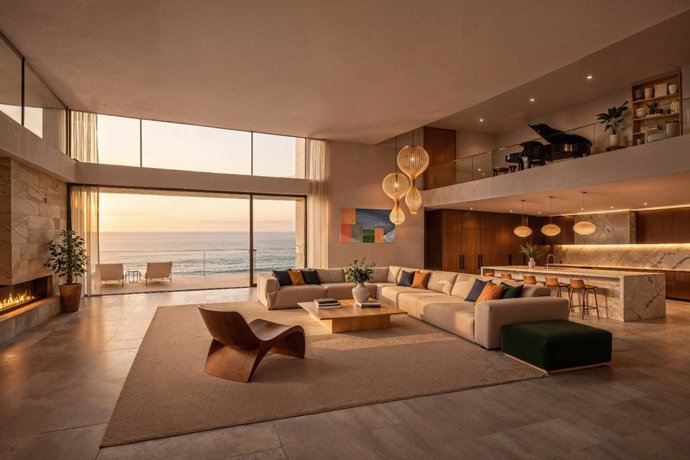 Vivienda de lujo con vistas al mar.