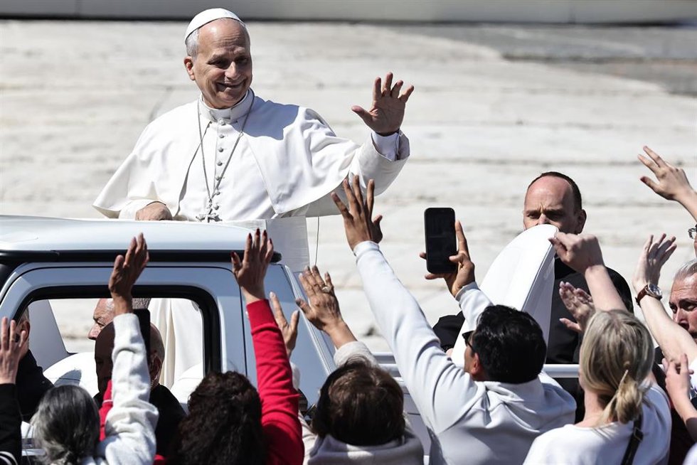 El Papa en la audiencia general de este miércoles.