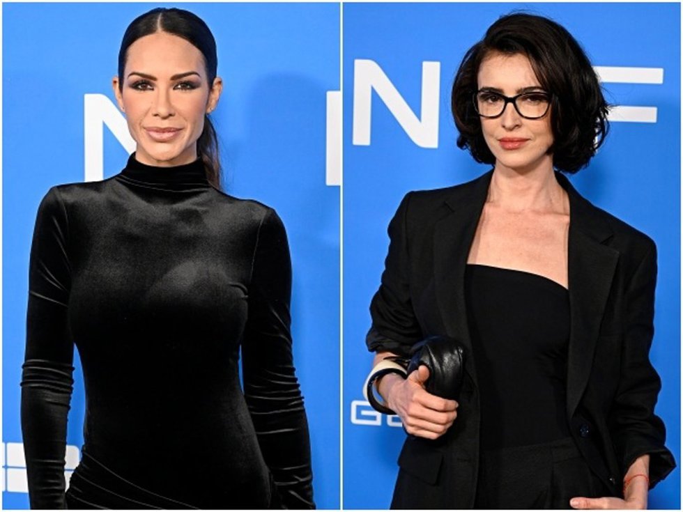 Tamara Gorro y Blanca Romero durante el evento de lanzamiento de la nueva marca de automoción ‘Geely’ en Netflix Studios, a 25 de marzo de 2026, en Madrid (España).