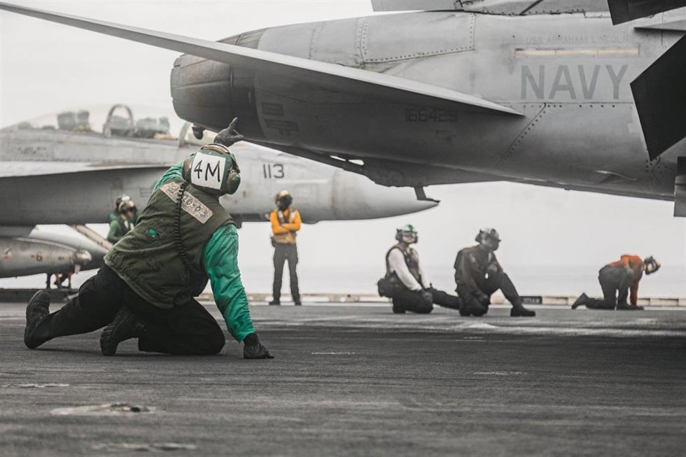El portaaeronaves de EEUU 'USS Abraham Lincoln'