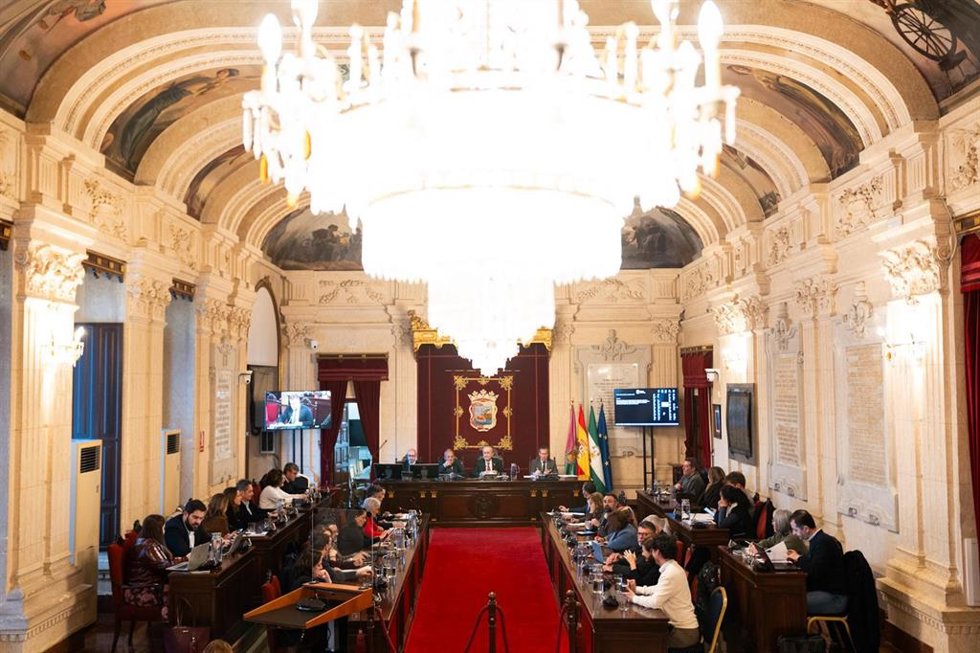 Archivo - Pleno del Ayuntamiento de Málaga