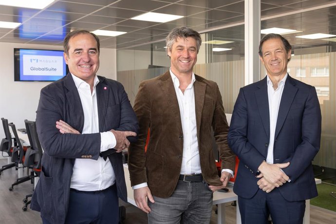 Da esquerda para a direita: Antonio Quevedo (GSS), Arno Poschik (Maguar) e Jaime Girón (GSS)