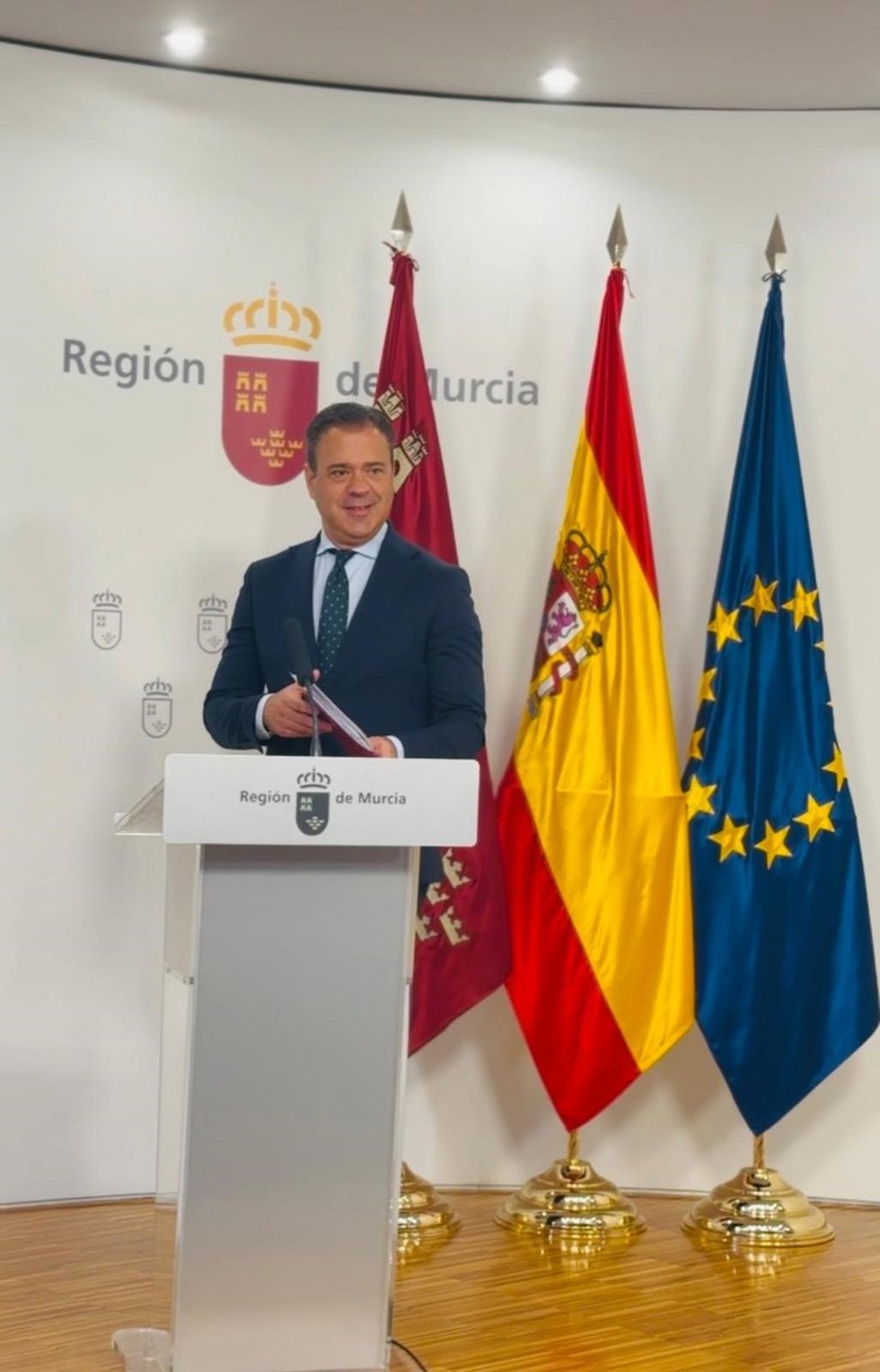 Archivo - El portavoz del Gobierno regional, Marcos Ortuño