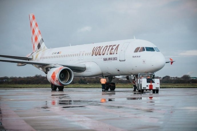 Archivo - Un avió de Volotea 