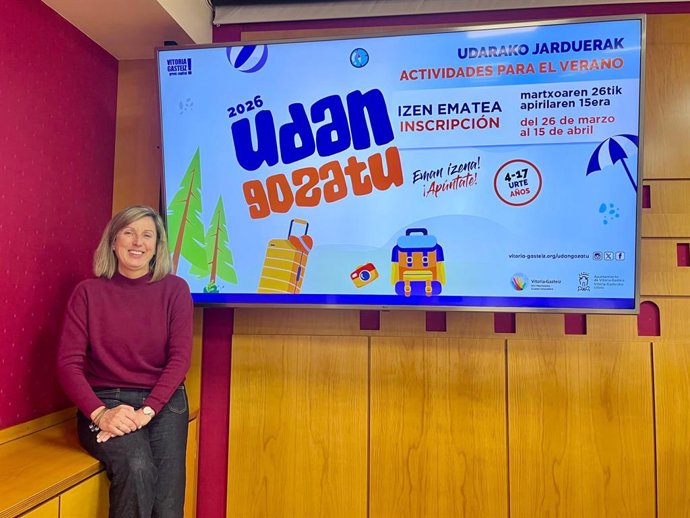 Sonia Diaz de Corcuera Gasteizko Udaleko Hezkuntzako zinegotzia