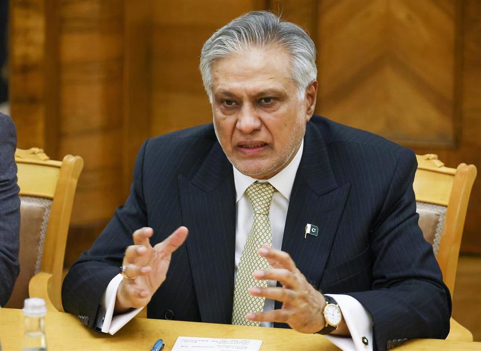 Archivo - El ministro de Exteriores de Pakistán, Ishaq Dar, durante un viaje oficial a Rusia en noviembre de 2025 (archivo)