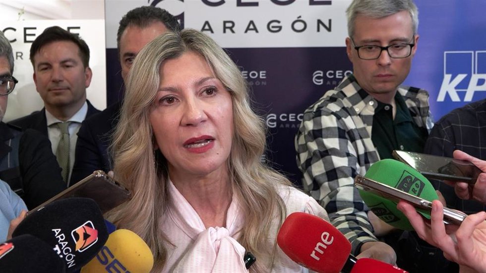 La vicepresidenta del Gobierno de Aragón en funciones, Mar Vaquero.