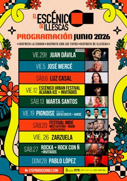 Cartel de 'El Escénico de Illescas'.