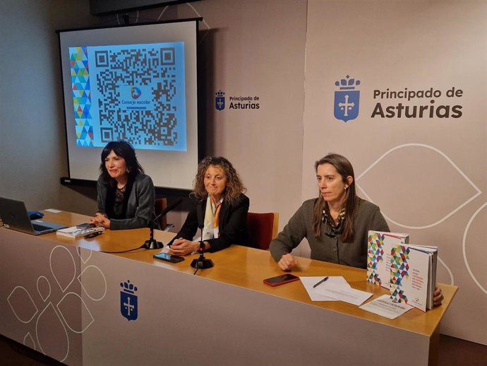 La consejera de Educación, Eva Ledo, en la presentación del informe Estado y situación del sistema educativo asturiano 2023-2024.