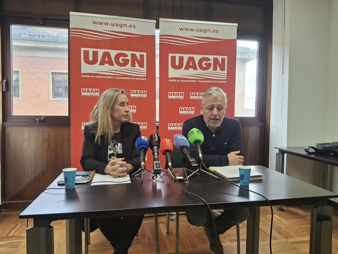 Félix Bariáin, presidente de UAGN, y Beni Irurita, vocal de la Ejecutiva de UAGN.