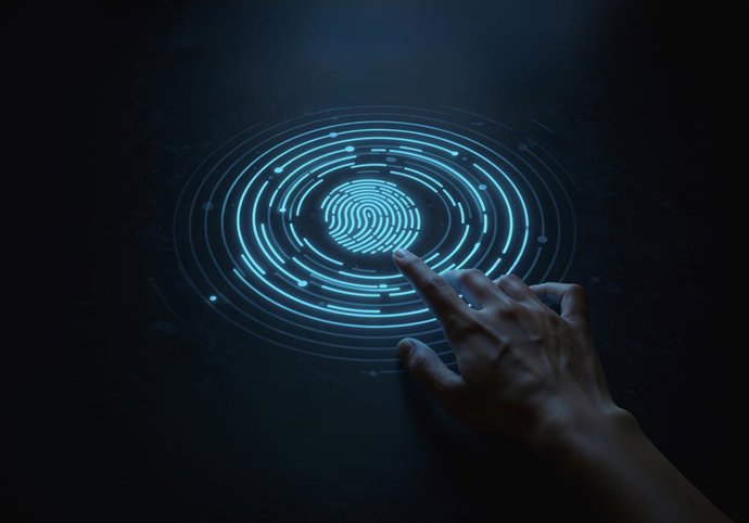 Representación de huella digital.