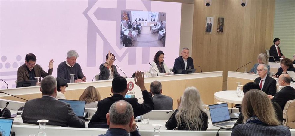 Pleno de la Diputación de Barcelona este jueves.