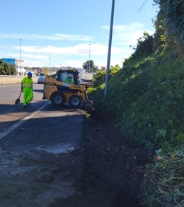 Limpieza de carreteras en Tenerife tras el paso de la borrasca 'Therese'
