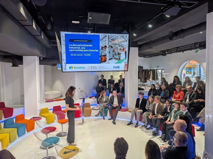 Jornada 'La descarbonización industrial, una oportunidad para Asturias', organizada por FADE, Iberdrola y Alianza Q-Cero.