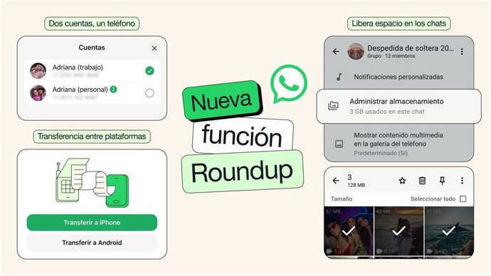 Nuevas funciones de WhatsApp
