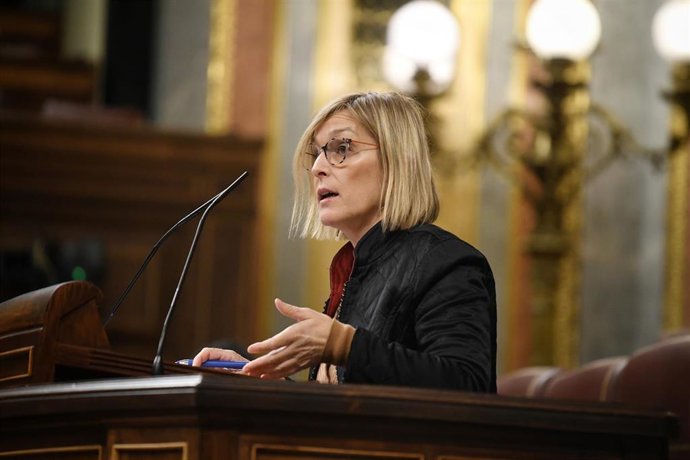 Archivo - La diputada del PNV Idoia Sagastizabal durante una sesión plenaria, en el Congreso de los Diputados, a 19 de marzo de 2024, en Madrid (España). 