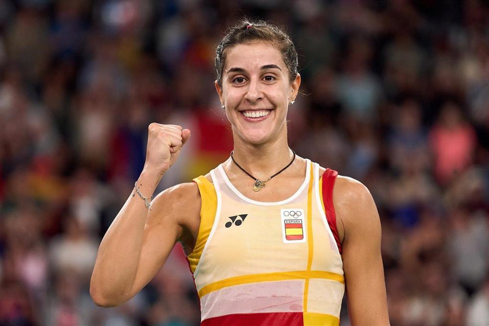 Archivo - La jugadora de bádminton onubense Carolina Marín.