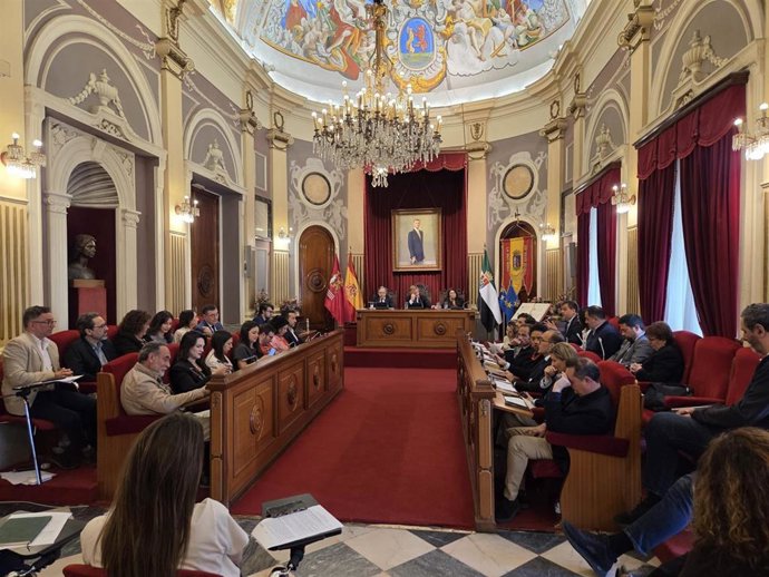 Pleno ordinario del mes de marzo en el Ayuntamiento de Badajoz