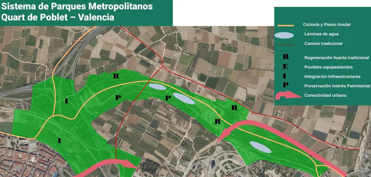 Sistema de parques metropolitanos Quart de Poble-València