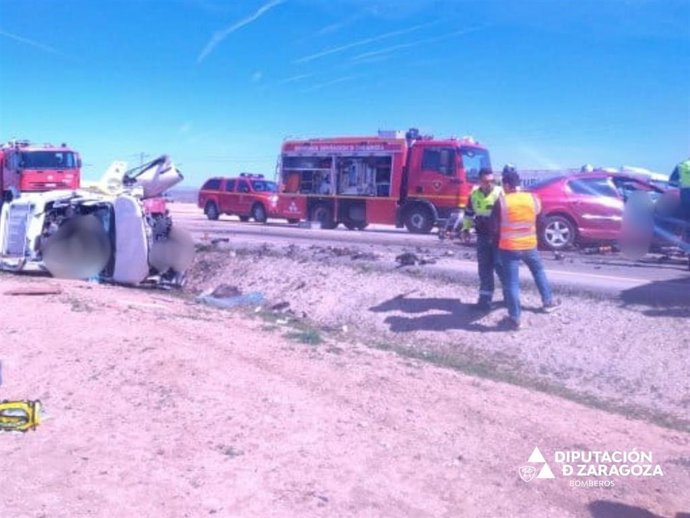 El accidente ha ocurrido en la A-127, en el término municipal de Tauste.